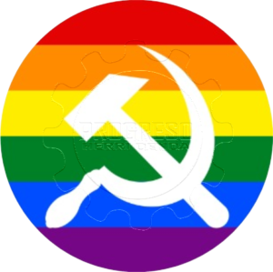 Chapa LGTB Comunismo