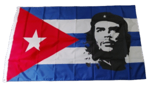 Bandera Cuba con la cara del Che