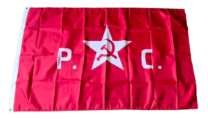 Bandera identificativa del Partido Comunista de España