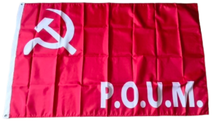 Bandera del Partido Obrero de Unificación Marxista (POUM)