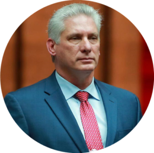 Chapa Miguel Díaz-Canel